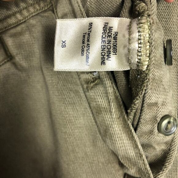 Young Fabulous and Broke Jumpsuit Womens XS Olive Button Up Ankle Khari Utility - Picture 6 of 14